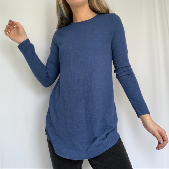 Joan Vass Tops - 🔥$10 SALE Blue Long Sleeve Top